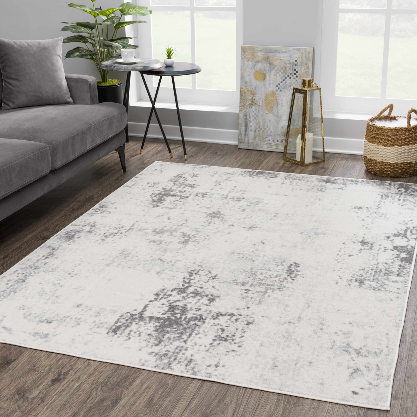 Tigrima Gray & Ivory 2321 Area Rug - Clearance
