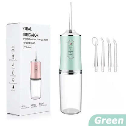 Oral Irrigator Portable Dental Water Flosser USB Rechargeable Water