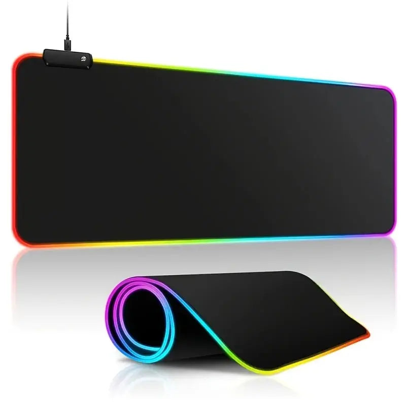 1 Pcs Large Gaming Mouse Pad Light Modes Touch Control Extended Soft
