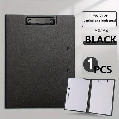 1pc A4 File Folders, Documents Organizer, Clipboard With Cover, Paper