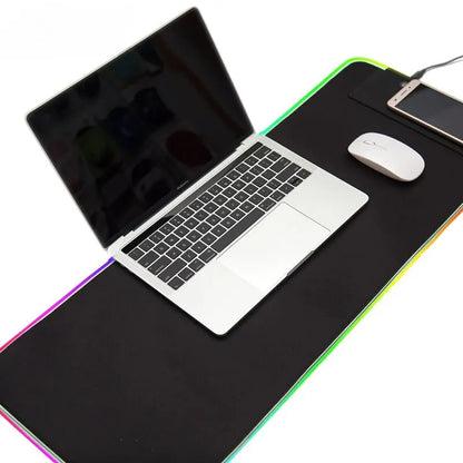 1 Pcs Large Gaming Mouse Pad Light Modes Touch Control Extended Soft