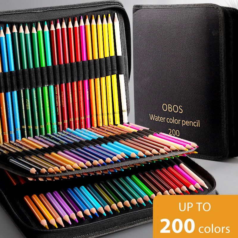 48/72/120/200 Pcs Colored Pencils Set Watercolor Drawing Pencils with