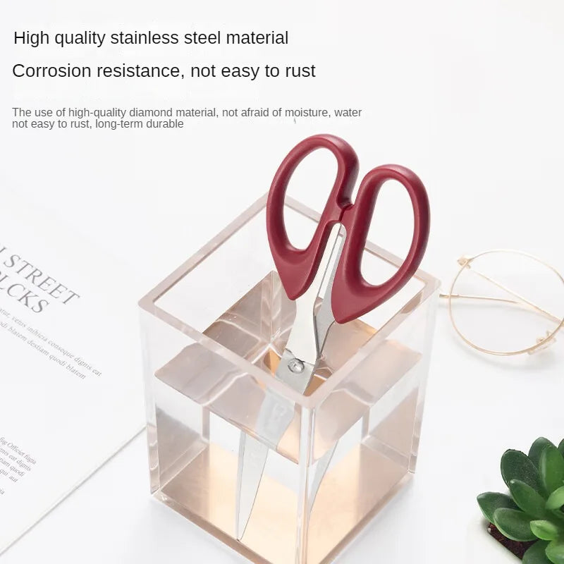 M&G 160mm Red Scissor Office Household Life Scissors Medium Handmade