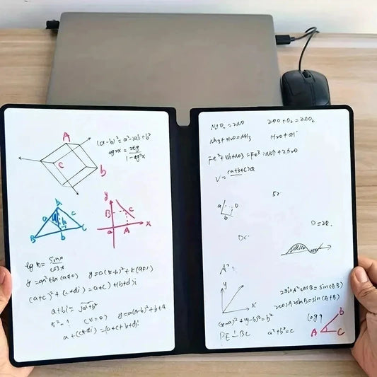 A5 Reusable Whiteboard Notebook Memo Book With Free Whiteboard Pen