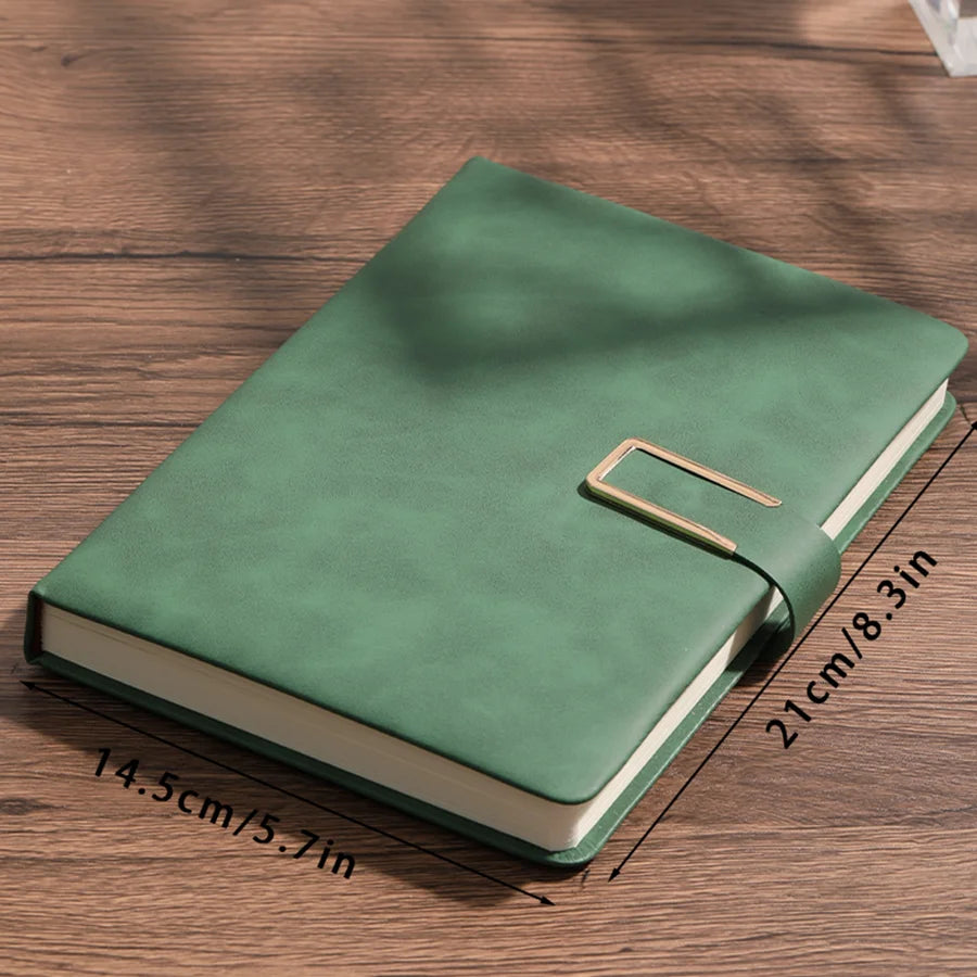 Vintage A5 leather notebook with personalized soft cover - perfect for