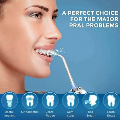 Oral Irrigator Portable Dental Water Flosser USB Rechargeable Water