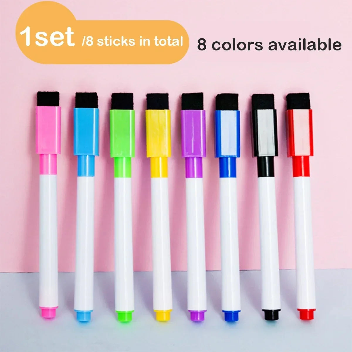 Magnetic Erasable Whiteboard Pen Color Options Blackboard Note