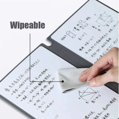 A5 Reusable Whiteboard Notebook Memo Book With Free Whiteboard Pen