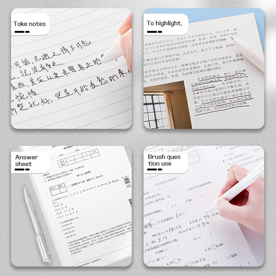 5 pcs gel pen ins smooth press quick-drying  0.5mm black pen ballpoint