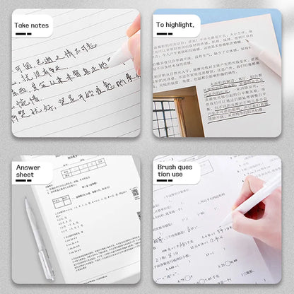 5 pcs gel pen ins smooth press quick-drying  0.5mm black pen ballpoint