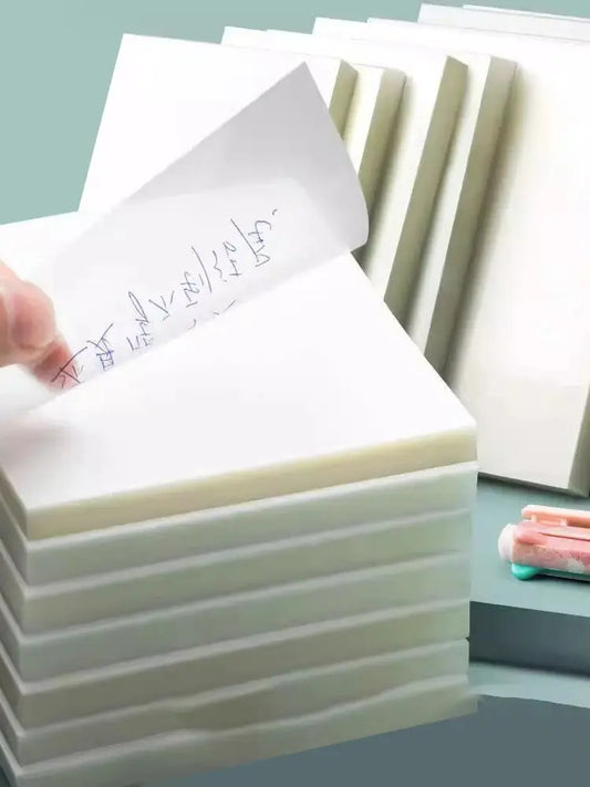 250PCS PET Transparent Sticky Notes Perspective Waterproof Clear