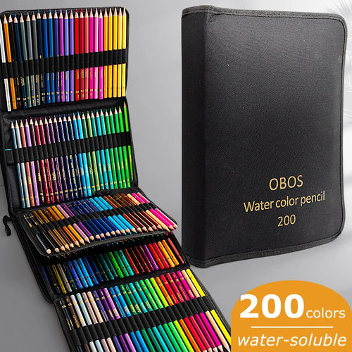 48/72/120/200 Pcs Colored Pencils Set Watercolor Drawing Pencils with