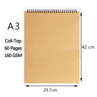 A3/A4/A5/8k/16k Sketchbook Thick Paper 160 GSM Notebook for painting