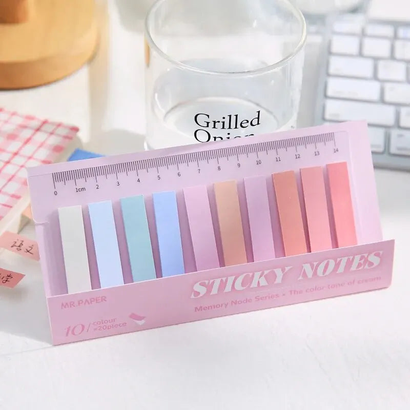 200 Sheets/set of Moranti Colored Index Stickers for Marking, Message