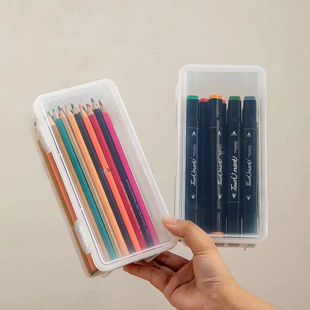 Translucent PencCase Large Capacity Lightweight Convenient for School