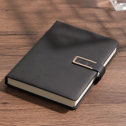 Vintage A5 leather notebook with personalized soft cover - perfect for