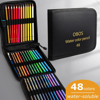 48/72/120/200 Pcs Colored Pencils Set Watercolor Drawing Pencils with