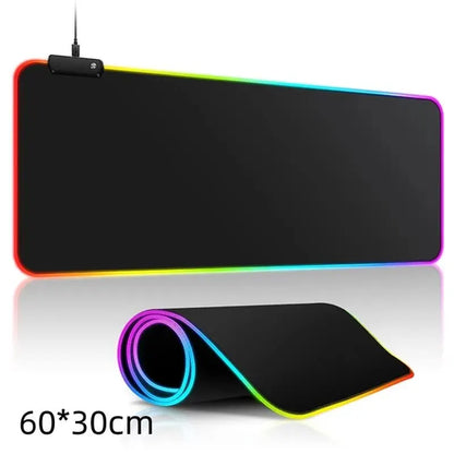 1 Pcs Large Gaming Mouse Pad Light Modes Touch Control Extended Soft