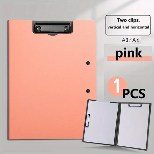 1pc A4 File Folders, Documents Organizer, Clipboard With Cover, Paper