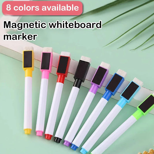Magnetic Erasable Whiteboard Pen Color Options Blackboard Note