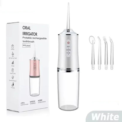Oral Irrigator Portable Dental Water Flosser USB Rechargeable Water
