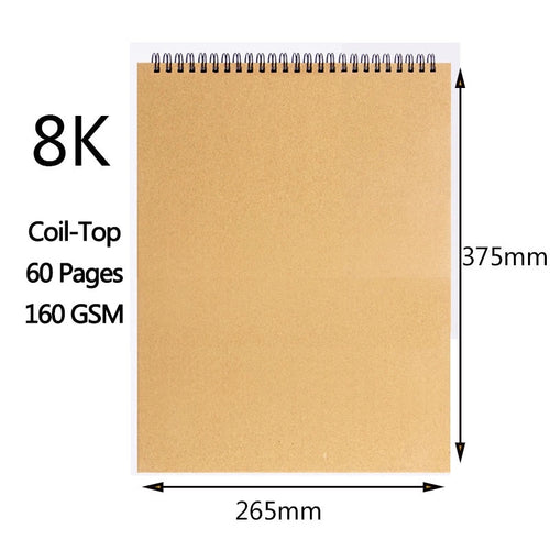 A3/A4/A5/8k/16k Sketchbook Thick Paper 160 GSM Notebook for painting