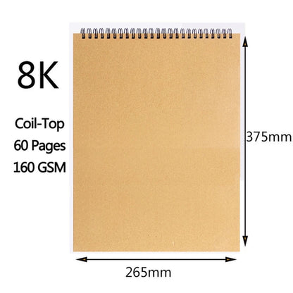 A3/A4/A5/8k/16k Sketchbook Thick Paper 160 GSM Notebook for painting