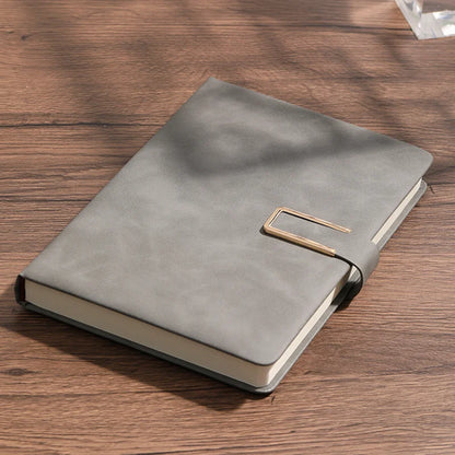 Vintage A5 leather notebook with personalized soft cover - perfect for
