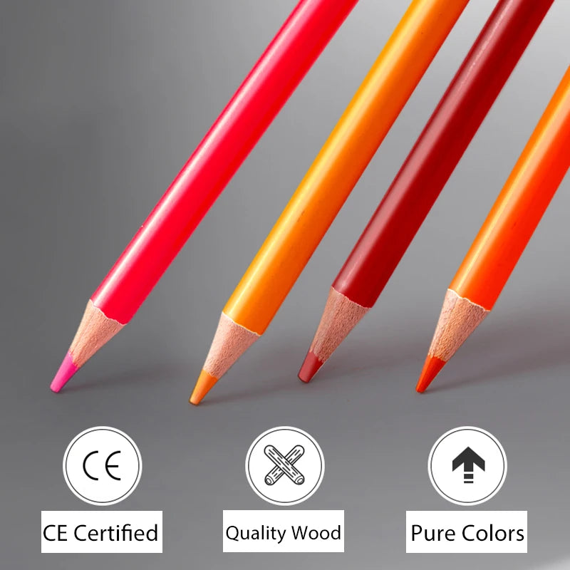 48/72/120/200 Pcs Colored Pencils Set Watercolor Drawing Pencils with