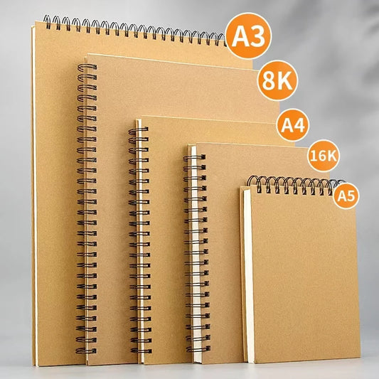 A3/A4/A5/8k/16k Sketchbook Thick Paper 160 GSM Notebook for painting