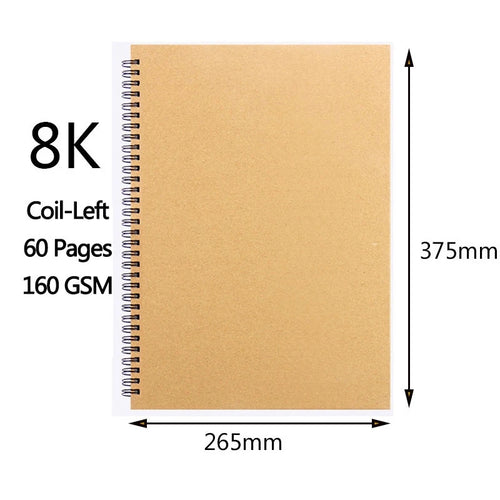 A3/A4/A5/8k/16k Sketchbook Thick Paper 160 GSM Notebook for painting