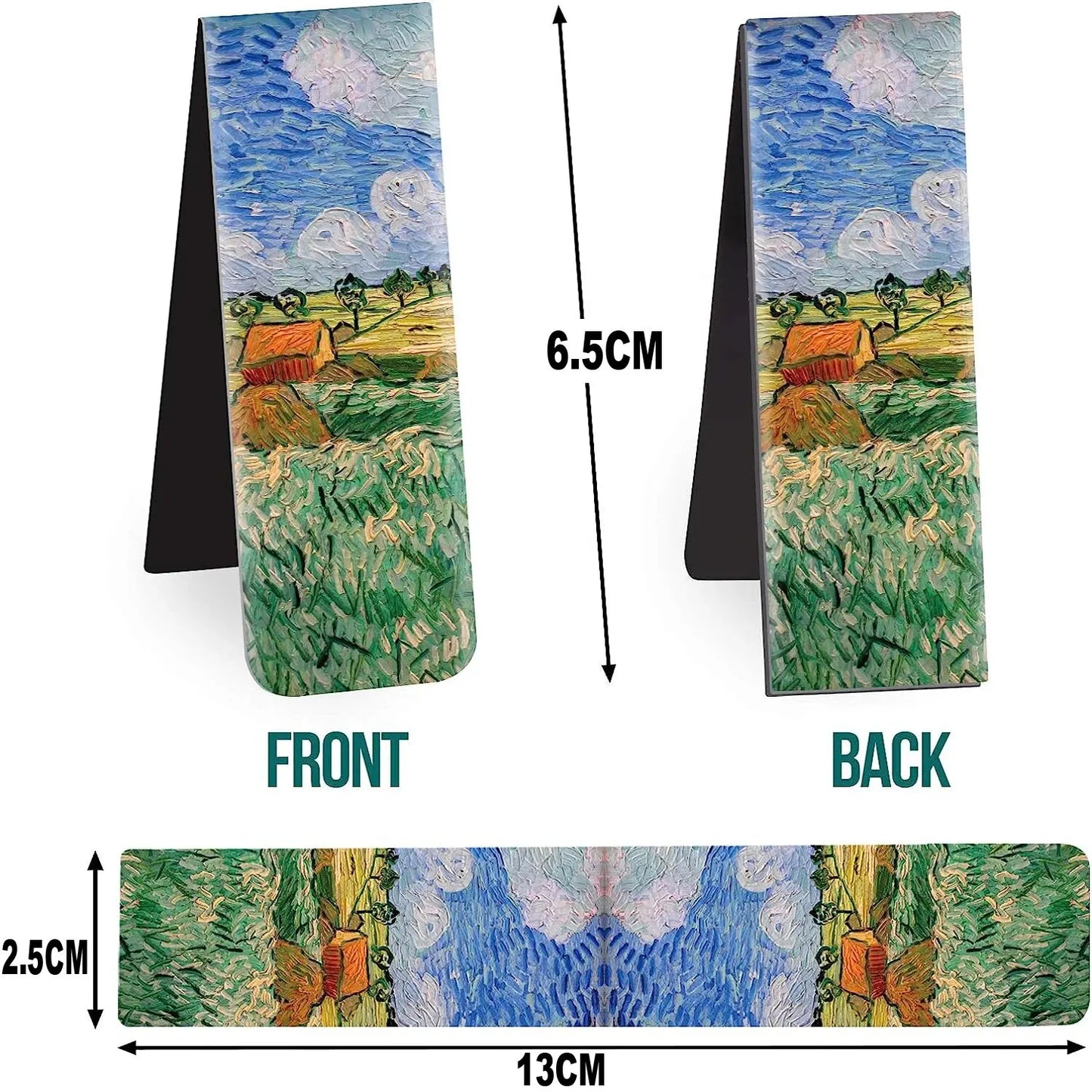 4Pcs Magnetic Bookmarks with Magnet Book Markers Page Clip for