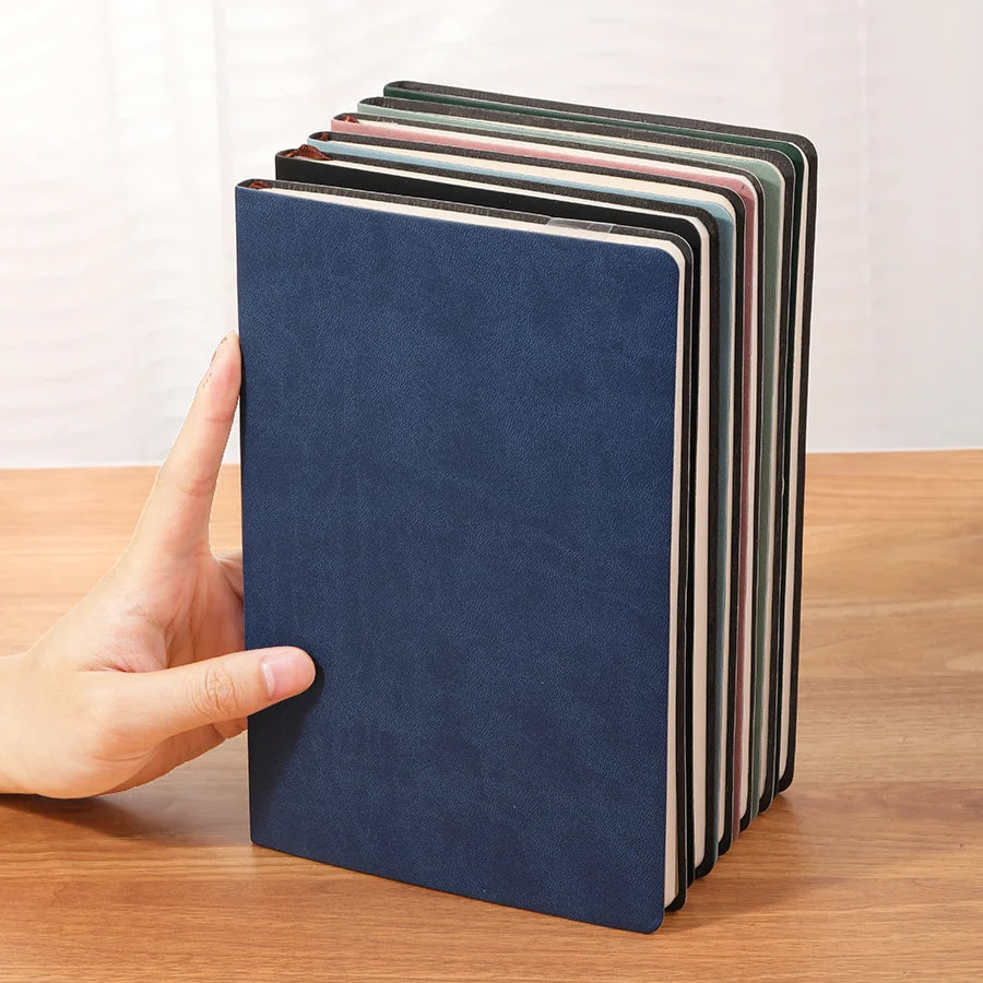 A5 Soft Leather Notebook, 120 Pages, Office Stationery, Waterproof