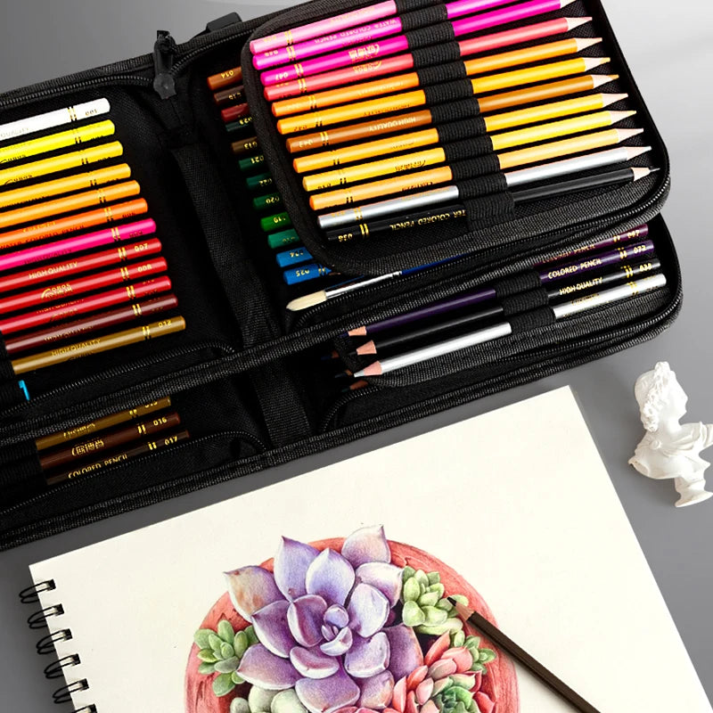 48/72/120/200 Pcs Colored Pencils Set Watercolor Drawing Pencils with