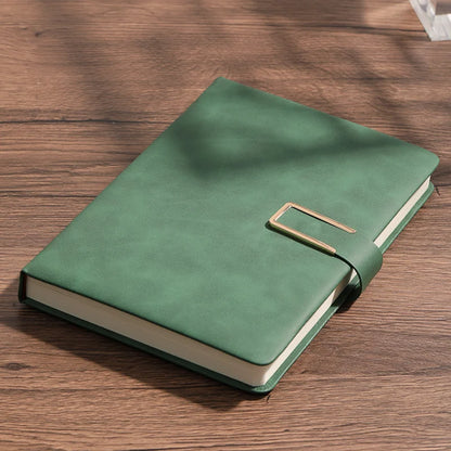 Vintage A5 leather notebook with personalized soft cover - perfect for
